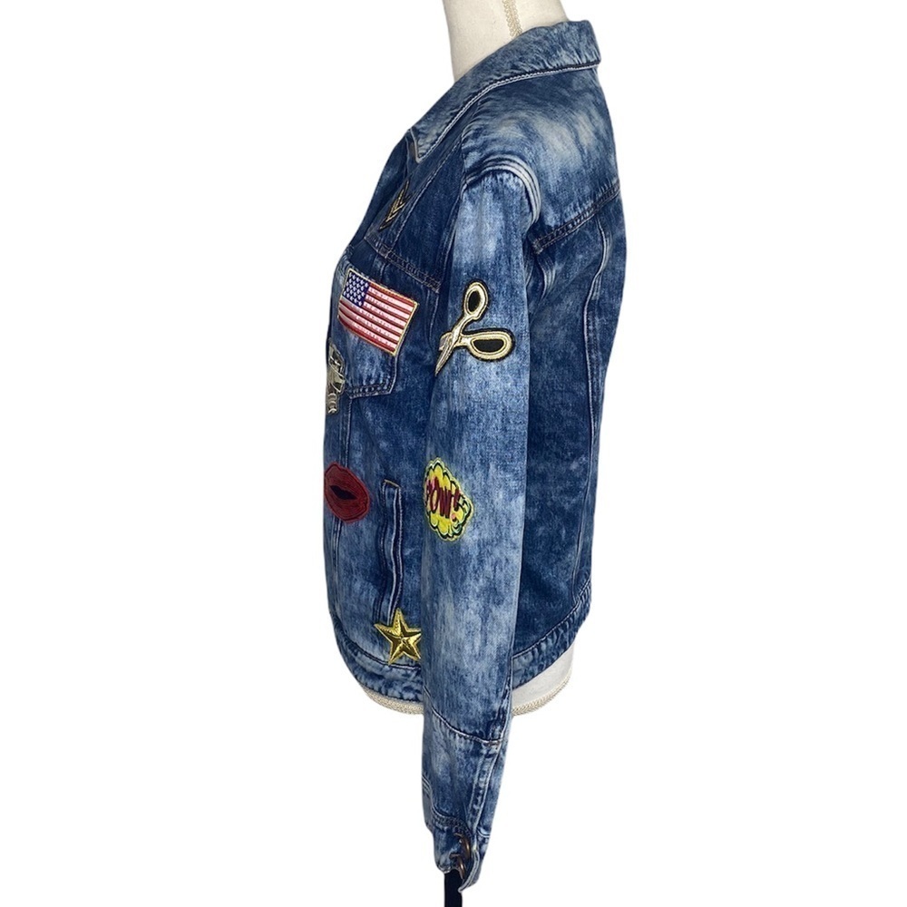 William Rast Founded by Justin Timberlake and Trace Ayala Denim Patches Jacket - Picture 5 of 12